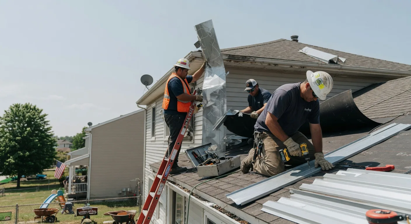 Storm Damage Metal Roof Repair in Drakesboro, KY